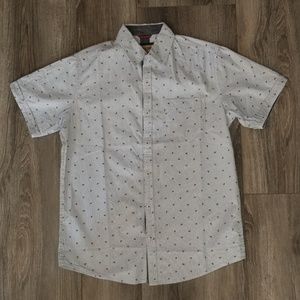 NWOT mens short sleeve button up shirt